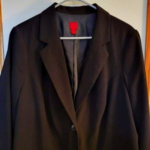 Women's Black Blazer Size 18W. Brand 212 Collection.